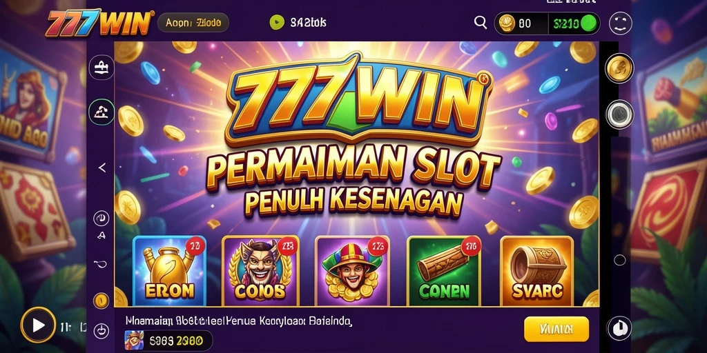 Screenshot utama 777WIN menampilkan gameplay Slot yang seru dan menegangkan.