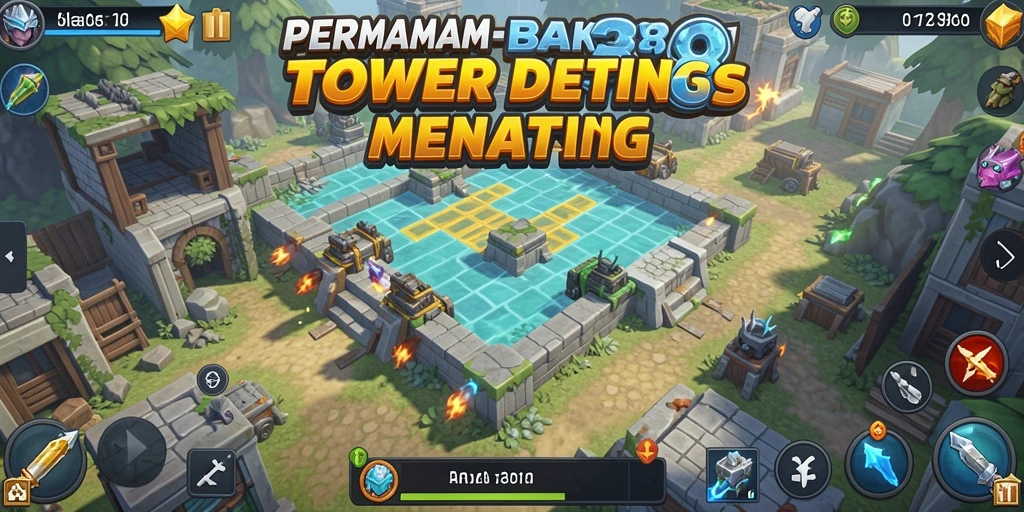 Tampilan gameplay BANK338 yang mendebarkan dalam Tower Defense.