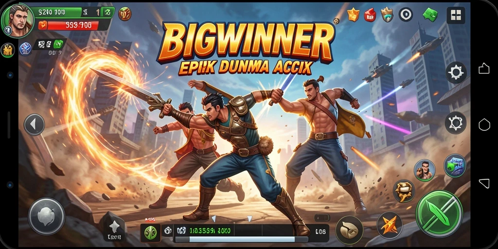 Gameplay mendebarkan di BIGWINNER dengan grafik menawan.