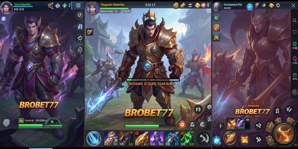 Screenshot utama BROBET77 menampilkan pertarungan seru dalam dunia MMORPG.