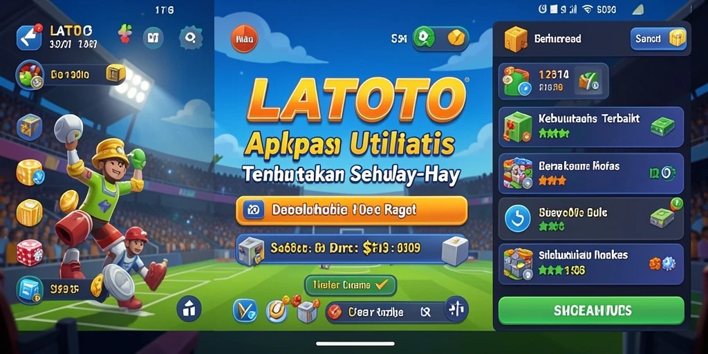 Tampilan antarmuka pengguna LATOTO yang modern dan intuitif.