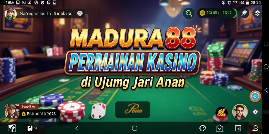 Tangkapan layar gameplay MADURA88 yang menampilkan pengalaman kasino yang mendebarkan.