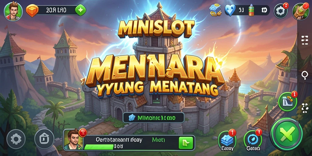 Tampilan gameplay menakjubkan dari MINISLOT Tower Defense.