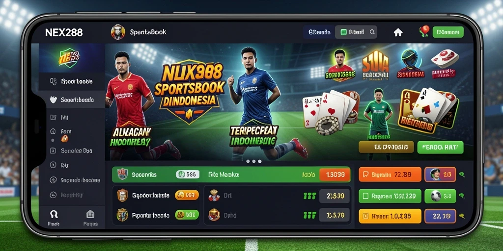 Tampilan gameplay NEX288 saat taruhan langsung berlangsung.