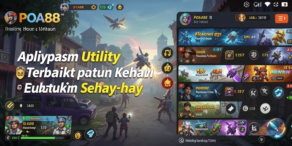 Tampilan antarmuka intuitif aplikasi POA88 untuk keperluan Utility.