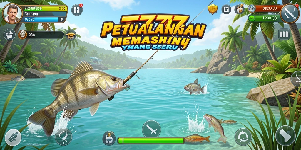 Tampilan gameplay yang seru saat menangkap ikan di PT777.