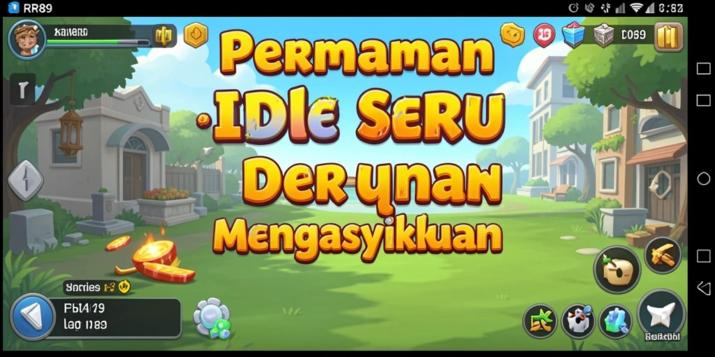 Tampilan gameplay RR89 yang menawan dan interaktif dalam genre idle.