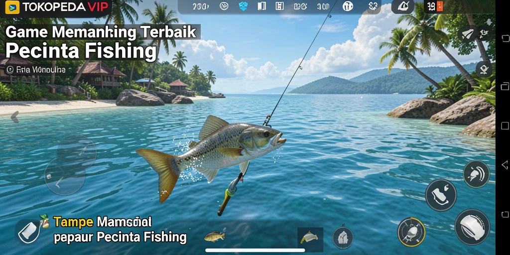 Momen seru menangkap ikan di TOKOPEDIAVIP.