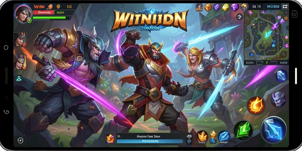 Screenshot gameplay <strong>WINIDN</strong> menampilkan aksi seru dan karakter yang beragam.